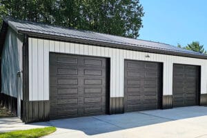 3-door-post-frame-garage 3-door-post-frame-garage