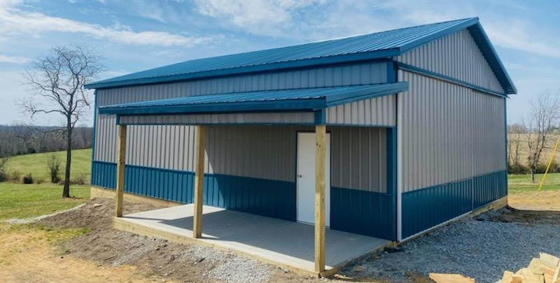 Custom pole barn and post-frame garage by Heritage Post Frames